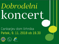 DOBRODELNI KONCERT 9.11.2018 