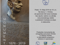 Odkritje monumenta - reliefa s podobami Ivana Cankarja